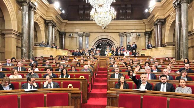 Pleno del Parlament de Cataluña.