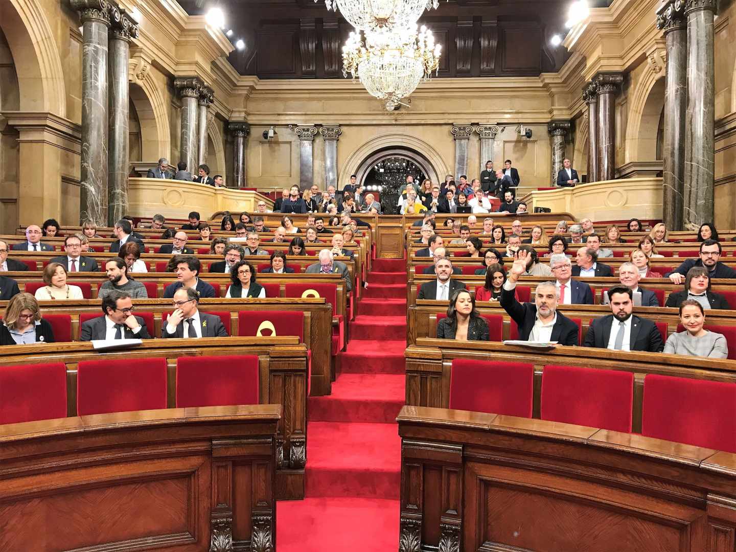 Pleno del Parlament de Cataluña.