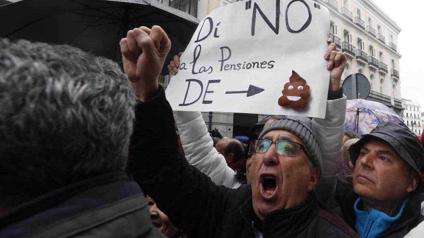 Movilizaciones en defensa del sistema público de pensiones.