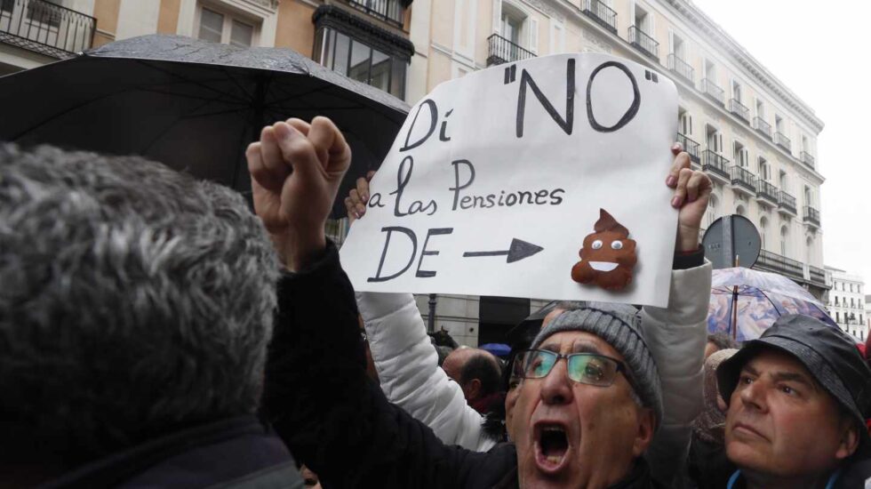 Movilizaciones en defensa del sistema público de pensiones.