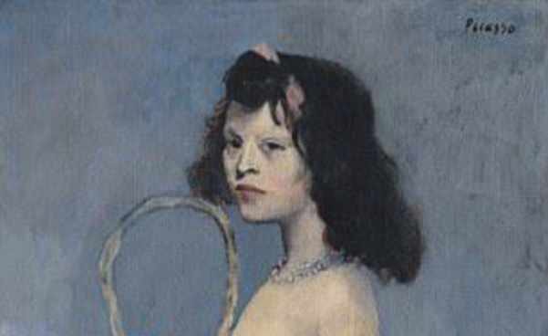 'Chica joven con una cesta de flores' de Picasso.