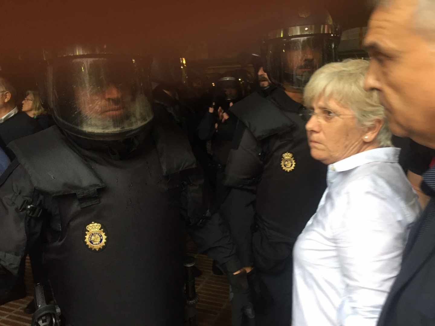 La ex consejera Clara Ponsatí, durante la jornada del 1 de octubre.