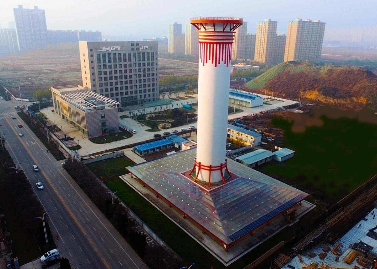 Prueban en China un purificador gigante para descontaminar el aire urbano