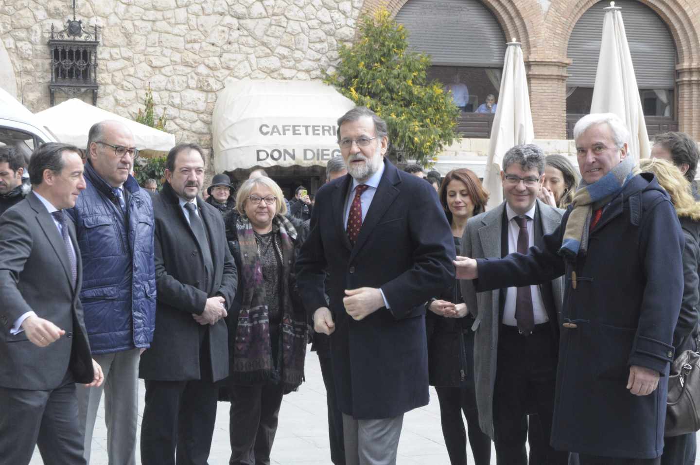 El presidente del Gobierno, Mariano Rajoy, presenta en Teruel el plan de extensión de la banda ancha.