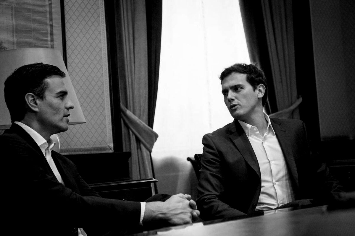 Pedro Sánchez y Albert Rivera.