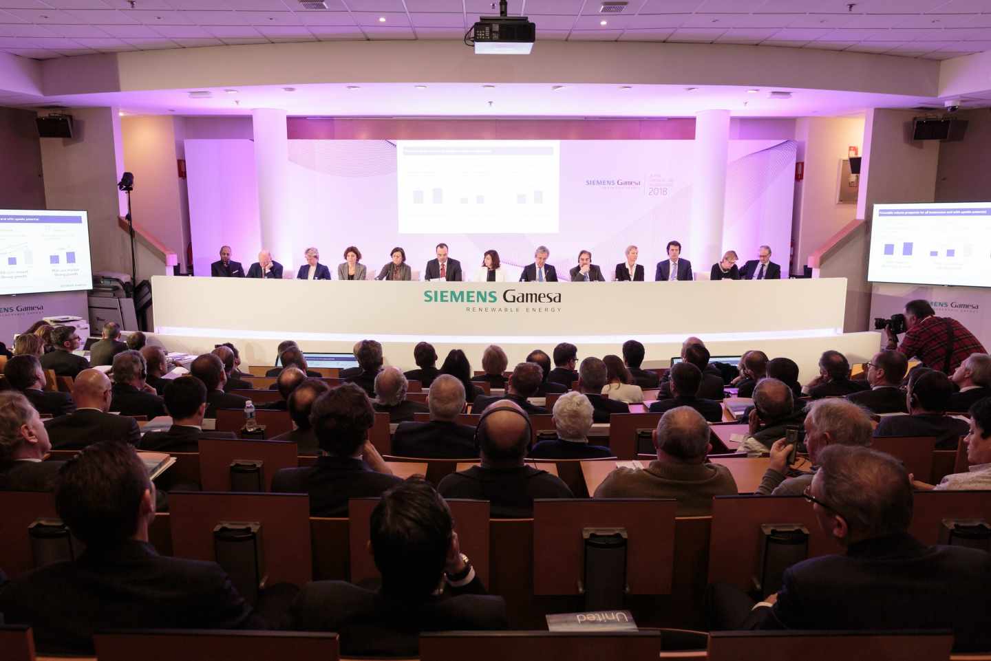 Junta de accionistas de Siemens Gamesa.