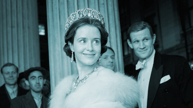 Claire Foy en la serie The Queen, producida por Netflix.