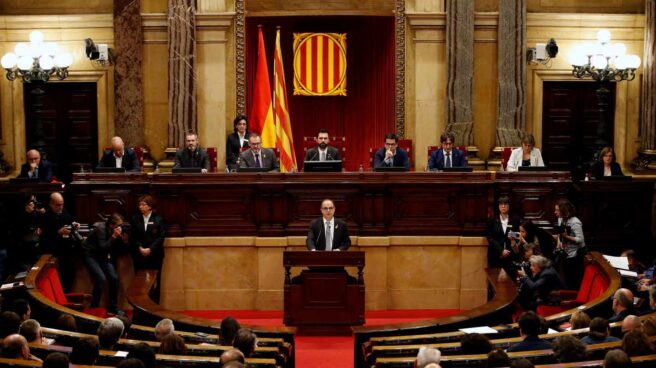 Jordi Turull, en el discurso de investidura. Jordi Turull, en el discurso de investidura.