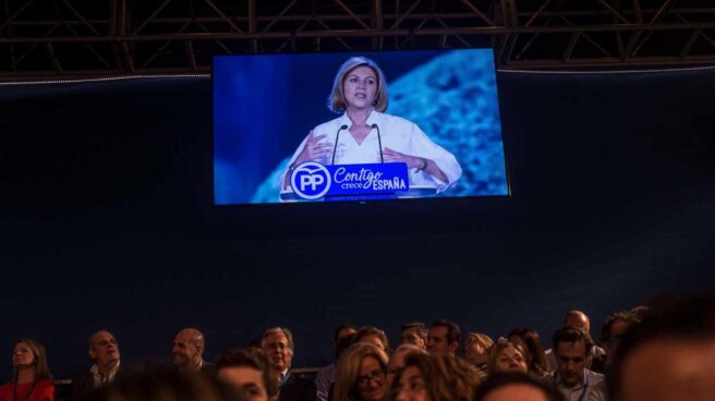 Cospedal durante su intervención en el cónclave popular