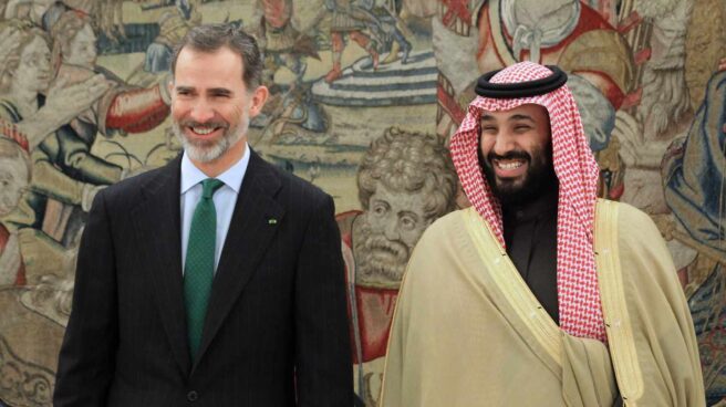 El rey Felipe recibe al príncipe heredero saudí, Mohamed bin Salmán. El rey Felipe recibe al príncipe heredero saudí, Mohamed bin Salmán.