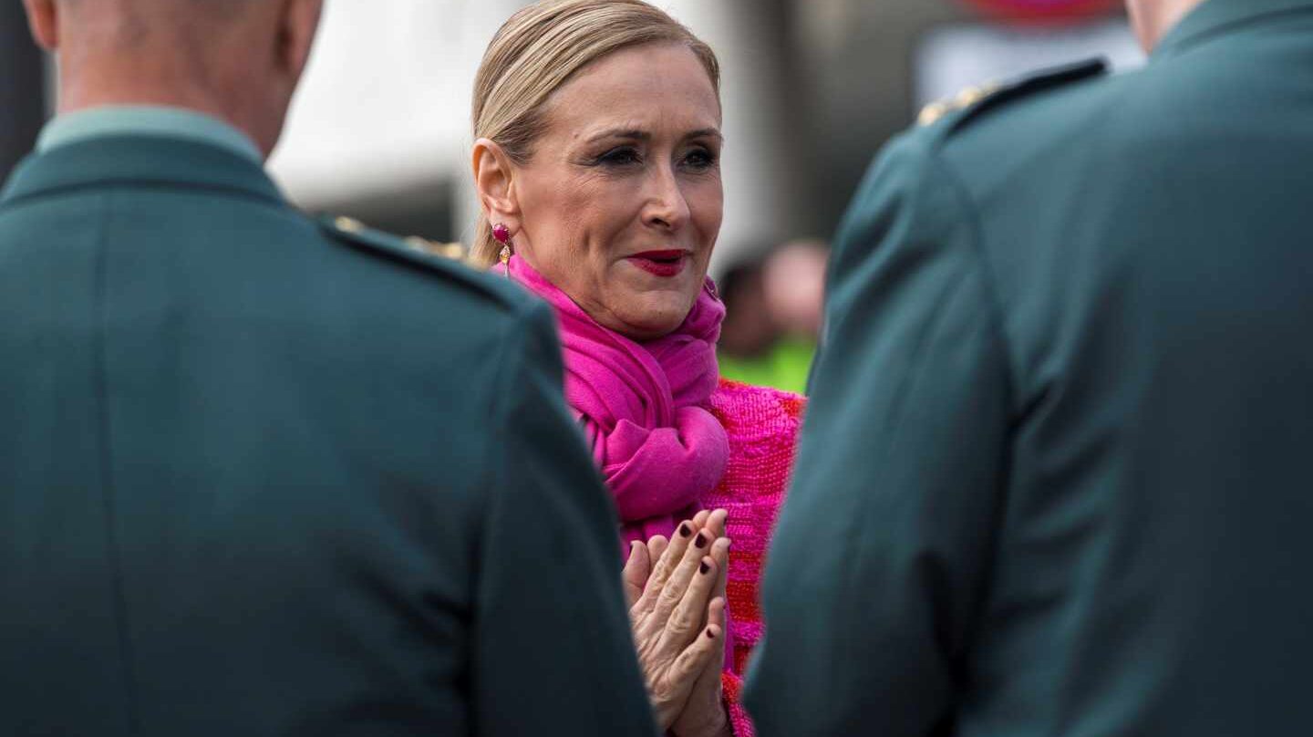 Cifuentes este jueves en un acto con la Guardia Civil