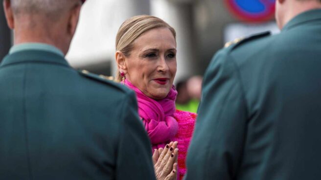 Cifuentes este jueves en un acto con la Guardia Civil