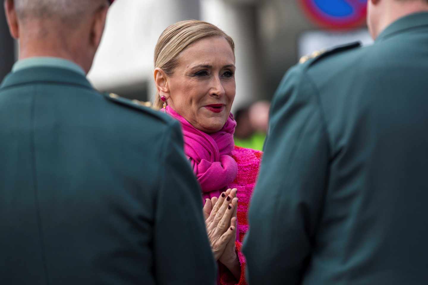 Cifuentes este jueves en un acto con la Guardia Civil