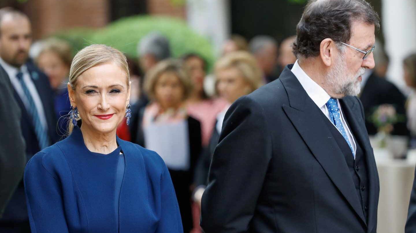 Cifuentes y Rajoy este lunes en la entrega del Pemio Cervantes