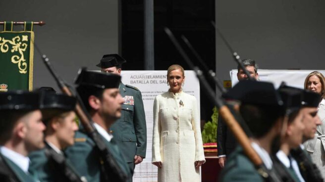 Cifuentes, este martes, en un acto de la Guardia Civil