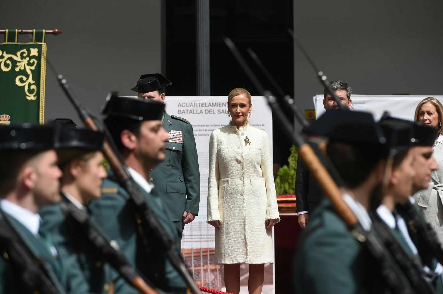 Cifuentes, este martes, en un acto de la Guardia Civil