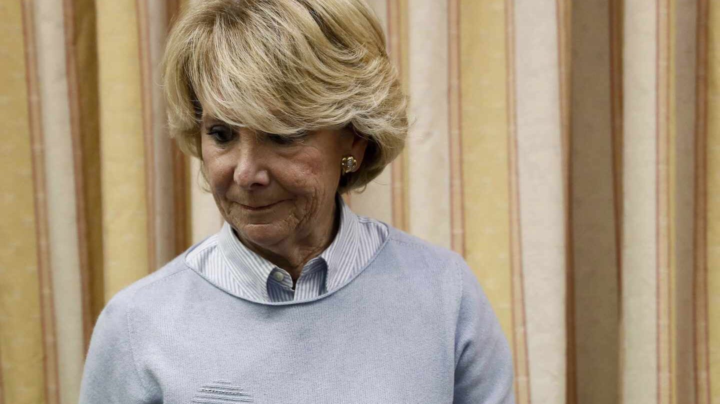 Esperanza Aguirre, en la Comisión del Congreso de los Diputados.