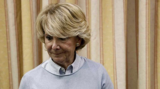 Esperanza Aguirre, en la Comisión del Congreso de los Diputados. Esperanza Aguirre, en la Comisión del Congreso de los Diputados.