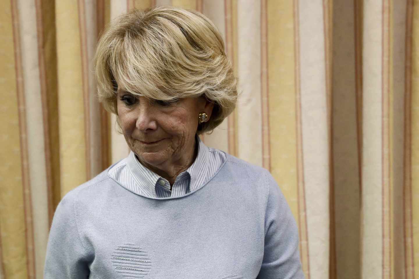 Esperanza Aguirre, en la Comisión del Congreso de los Diputados.