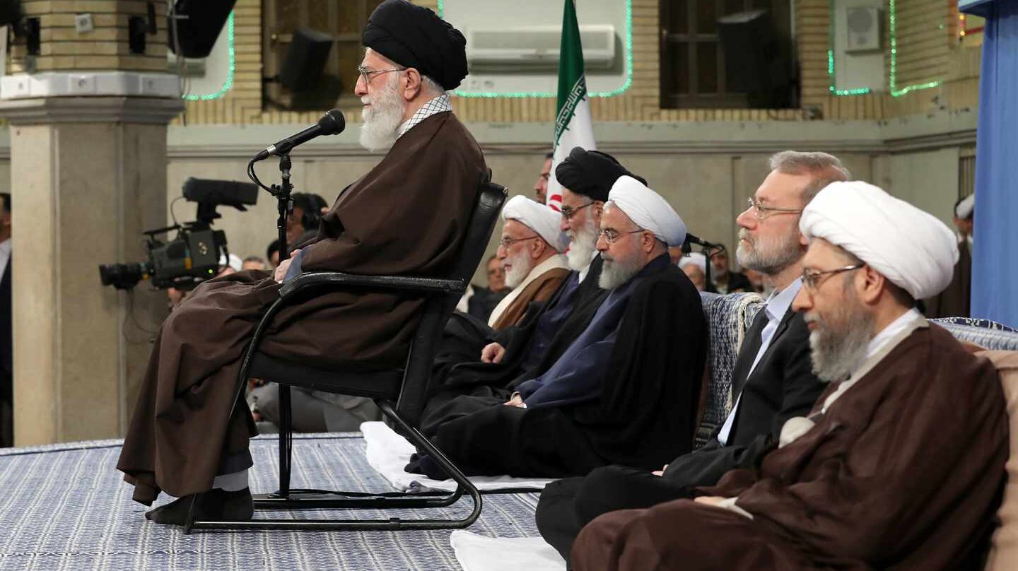 El líder supremo de Irán Ayatollah Ali Khamenei.