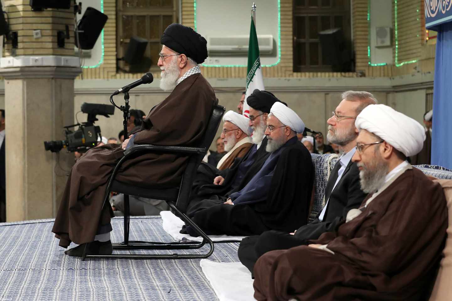 El líder supremo de Irán Ayatollah Ali Khamenei.