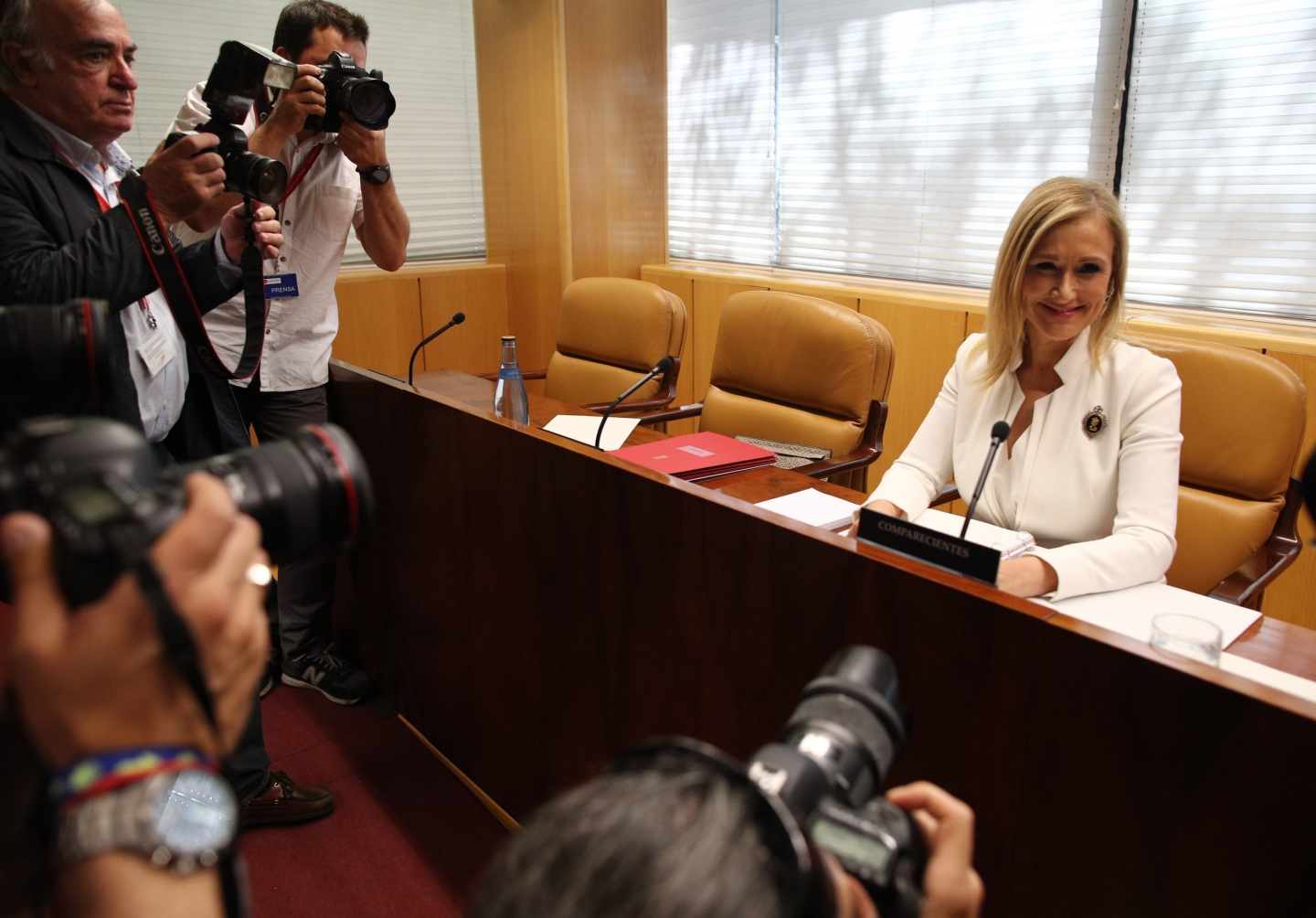 Cifuentes, cuando compareció en la comisión de investigación de la corrupción política en la Comunidad de Madrid el pasado mes de junio.