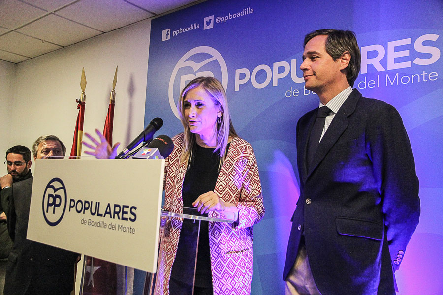 Cristina Cifuentes junto a Antonio González Terol