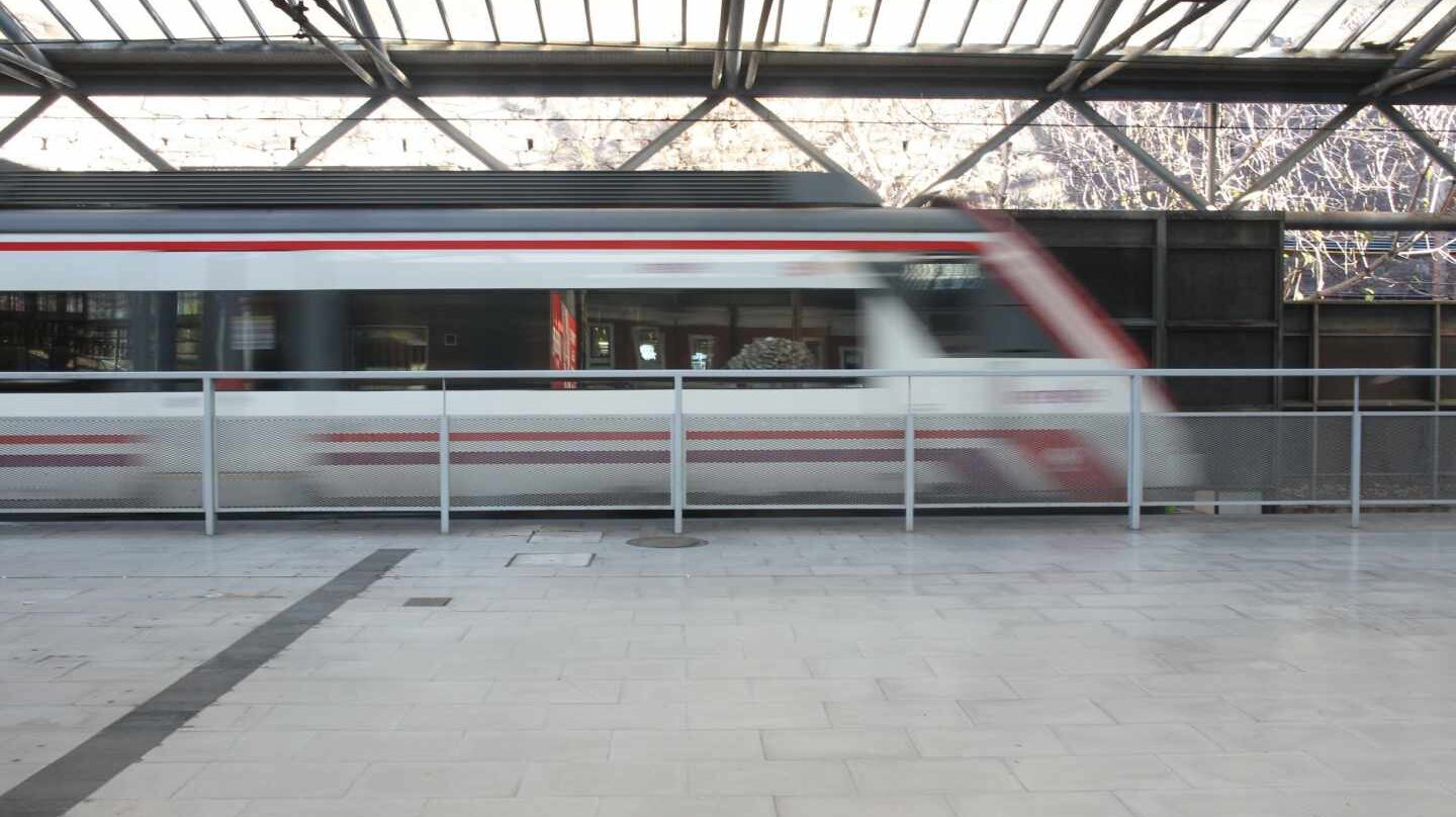 Tren de Cercanías en Madrid.