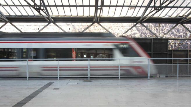 Tren de Cercanías en Madrid.