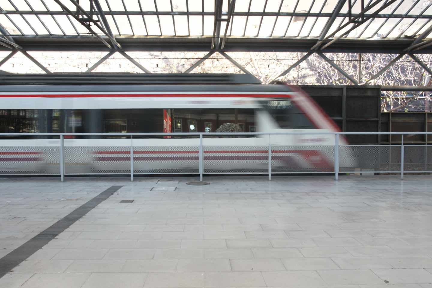Tren de Cercanías en Madrid.