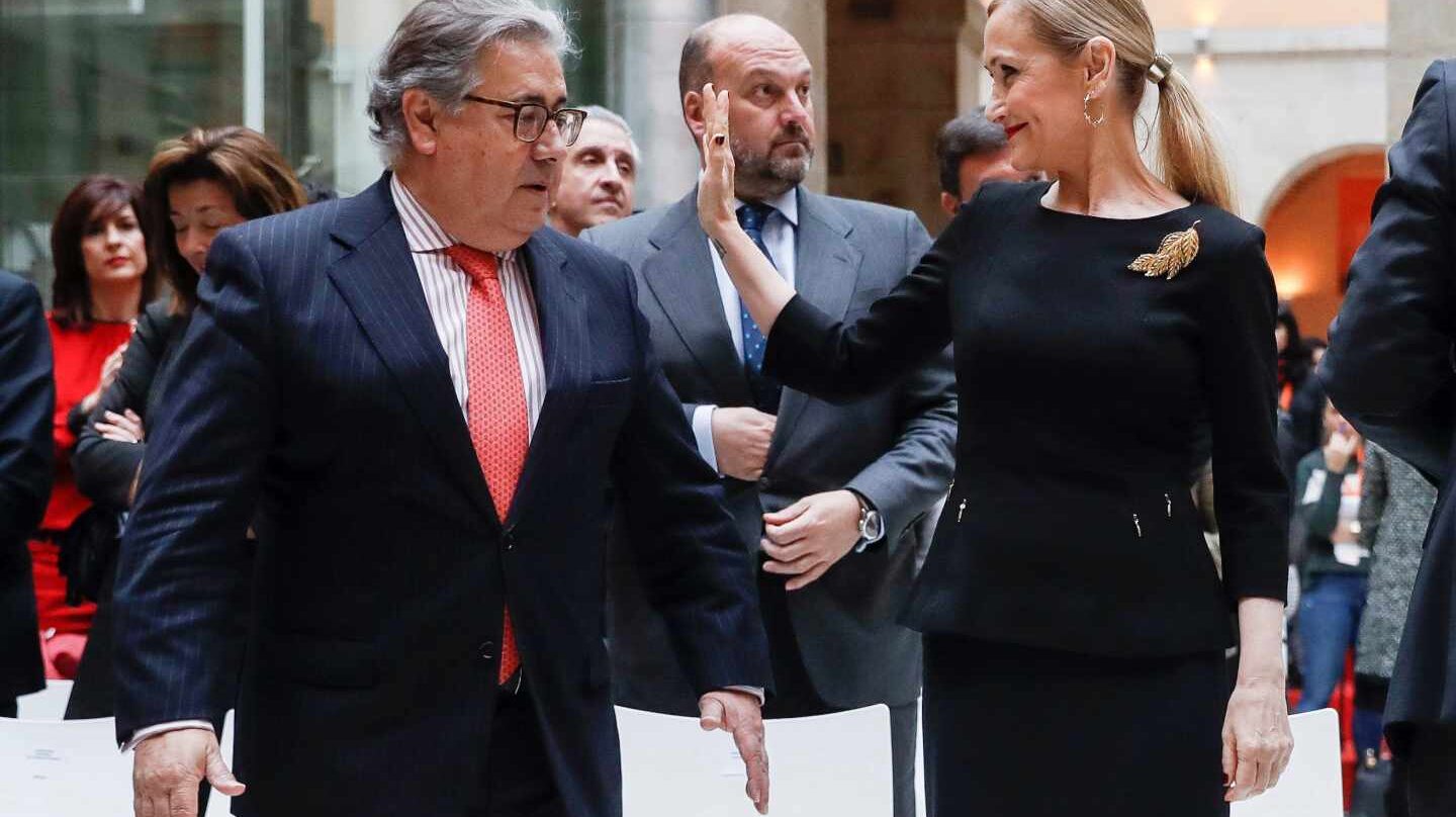 Zoido y Cifuentes, en la sede de la Comunidad de Madrid.