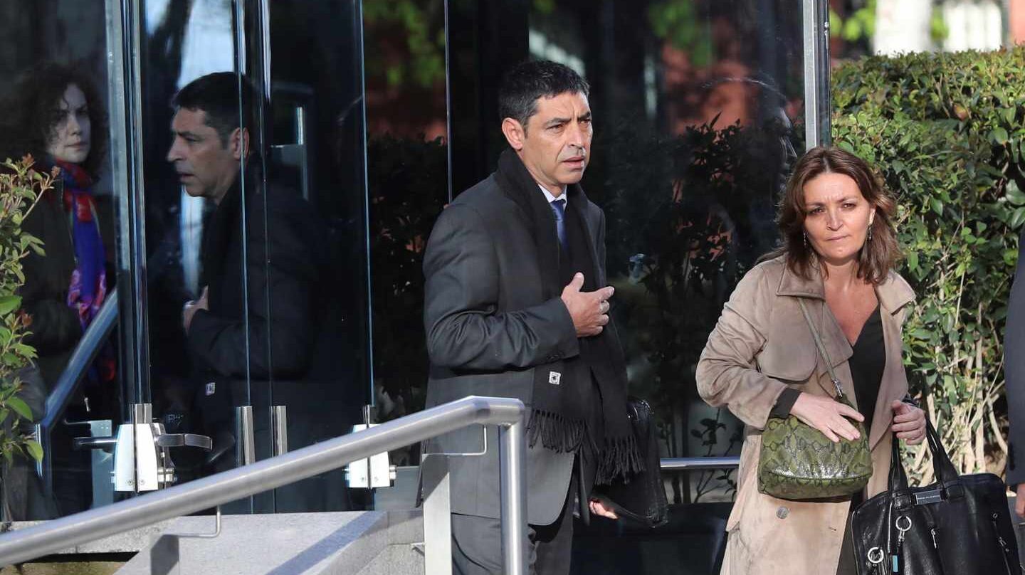 El ex mayor de los Mossos, Josep Lluís Trapero, a su salida de la Audiencia Nacional.