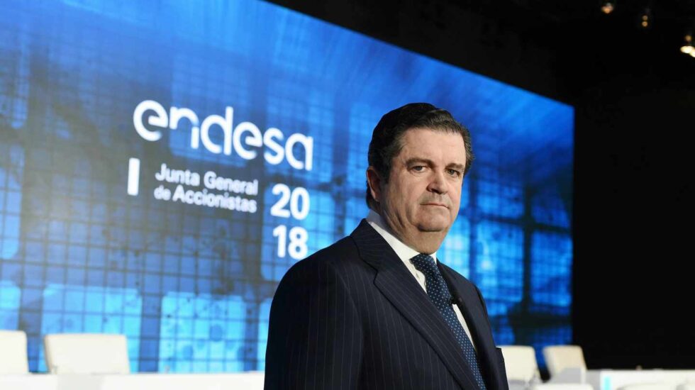 El presidente de Endesa, Borja Prado, en la junta de accionistas.