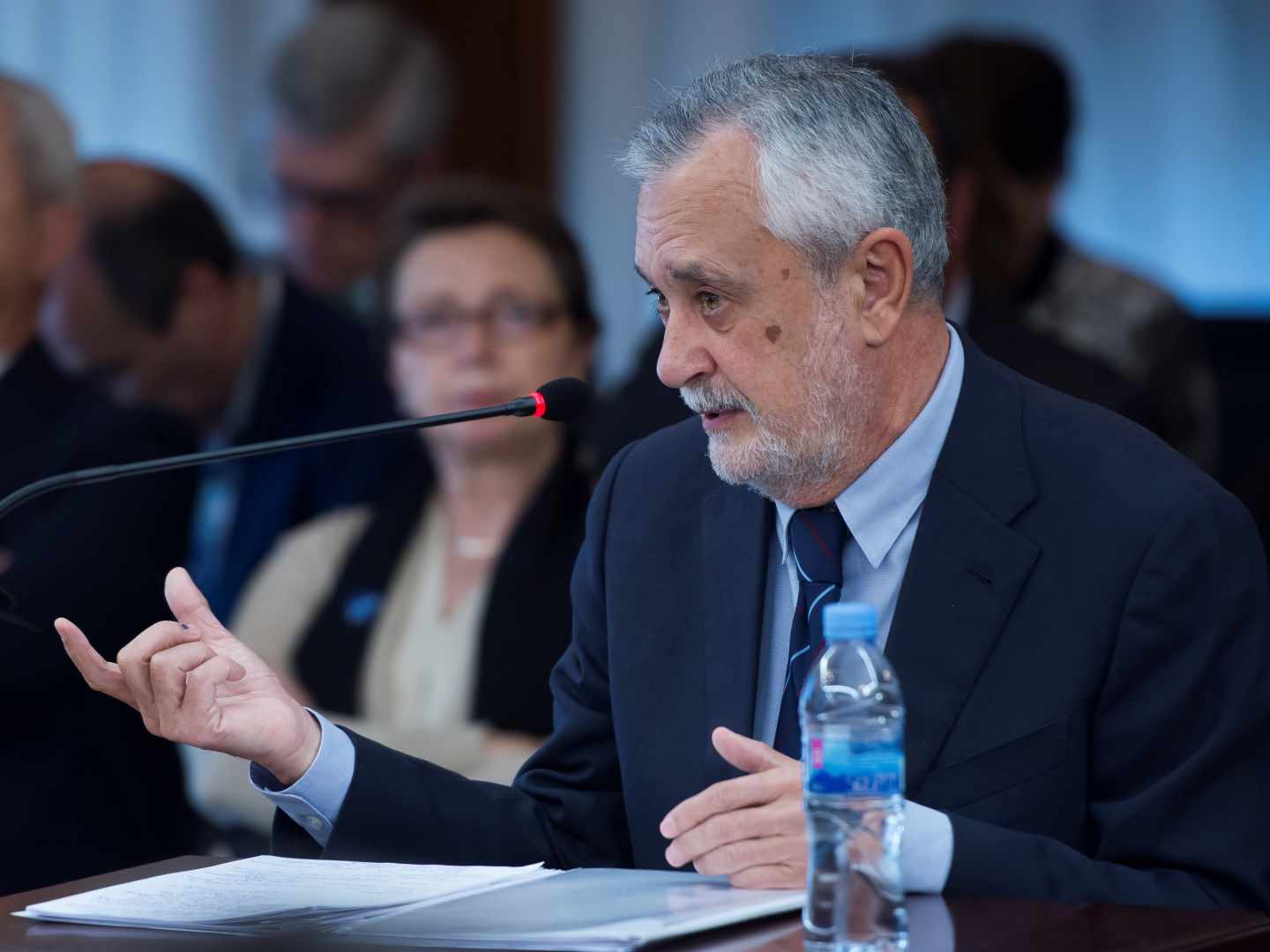 El ex presidente andaluz José Antonio Griñán declara en la Audiencia.