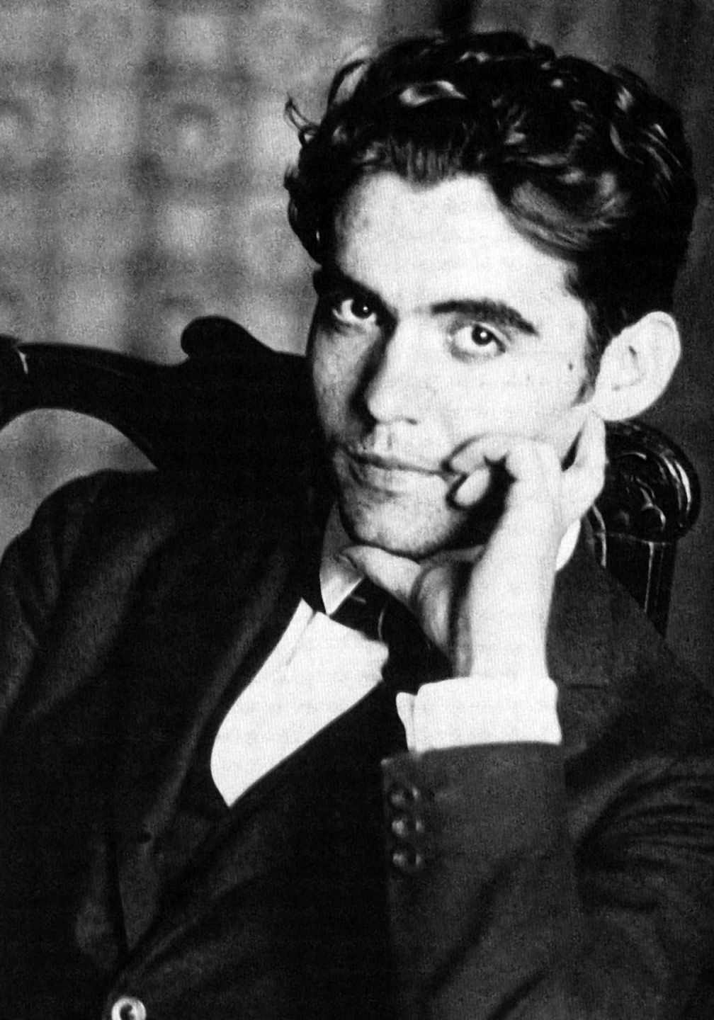Federico García Lorca, retrato en blanco y negro