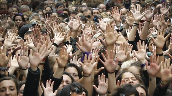 Manifestación en Pamplona contra la sentencia de La Manada.