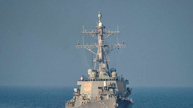 Navío de EEUU USS Donald Cook Mediterráneo El destructor USS Donald Cook es el mayor activo de EEUU en las aguas del Mediterráneo oriental