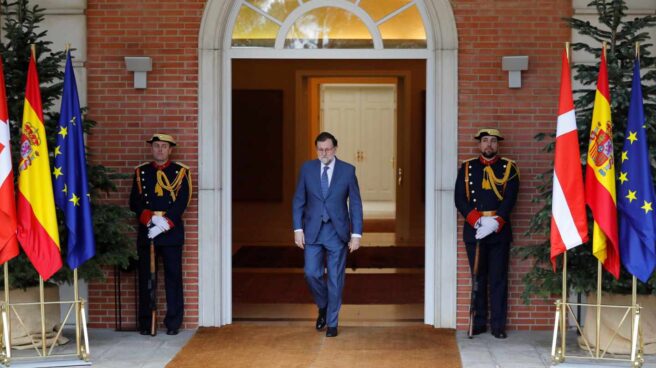 Mariano Rajoy, en el Palacio de la Moncloa.