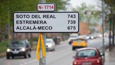 Colocan señales en Cataluña con la distancia a las cárceles de Madrid