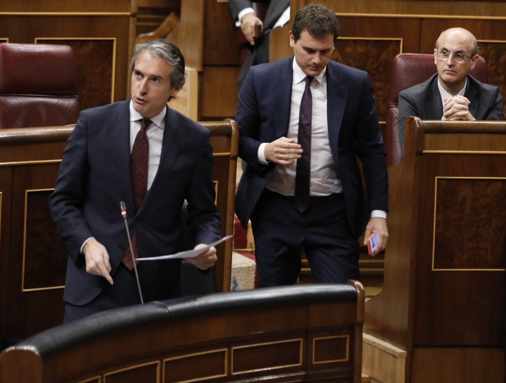 El líder de Ciudadanos, Albert Rivera, en el Congreso de los Diputados.