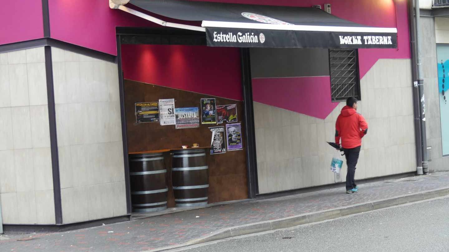 El bar 'Koxka' de Alsasua donde se inició la agresión a los agentes el 15 de octubre de 2016.