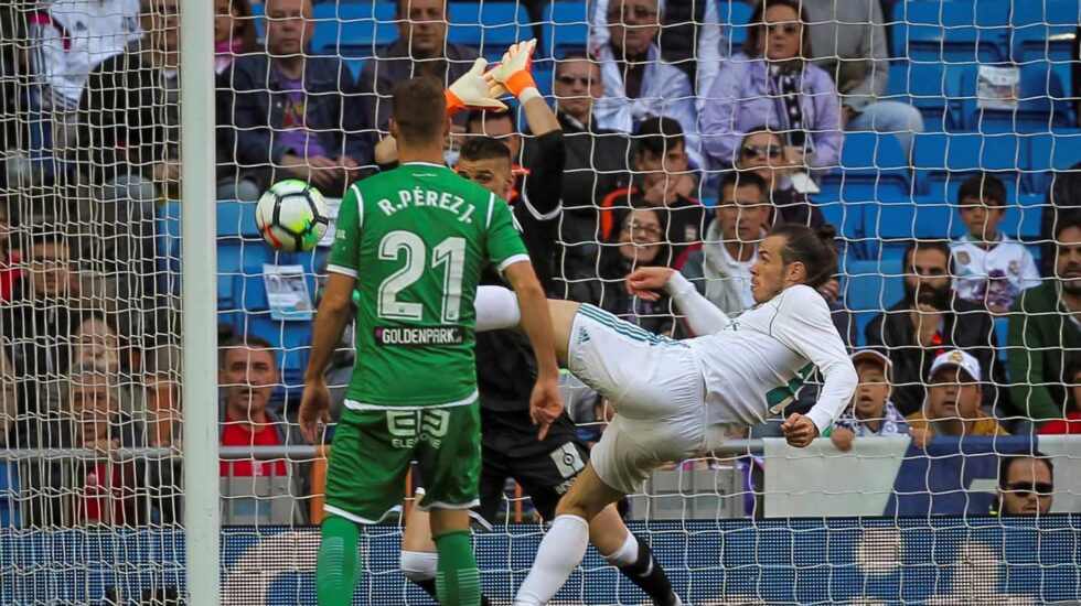 Gareth Bale anota contra el Leganés.