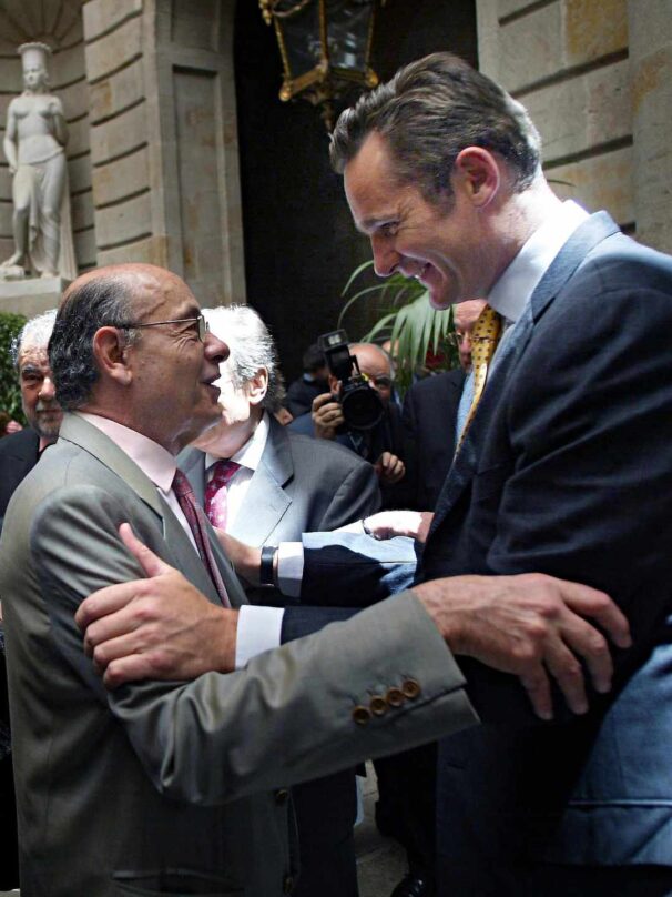 Iñaki Urdangarín y Fèlix Millet en un homenaje al presidente del Palau de la Música en 2005.