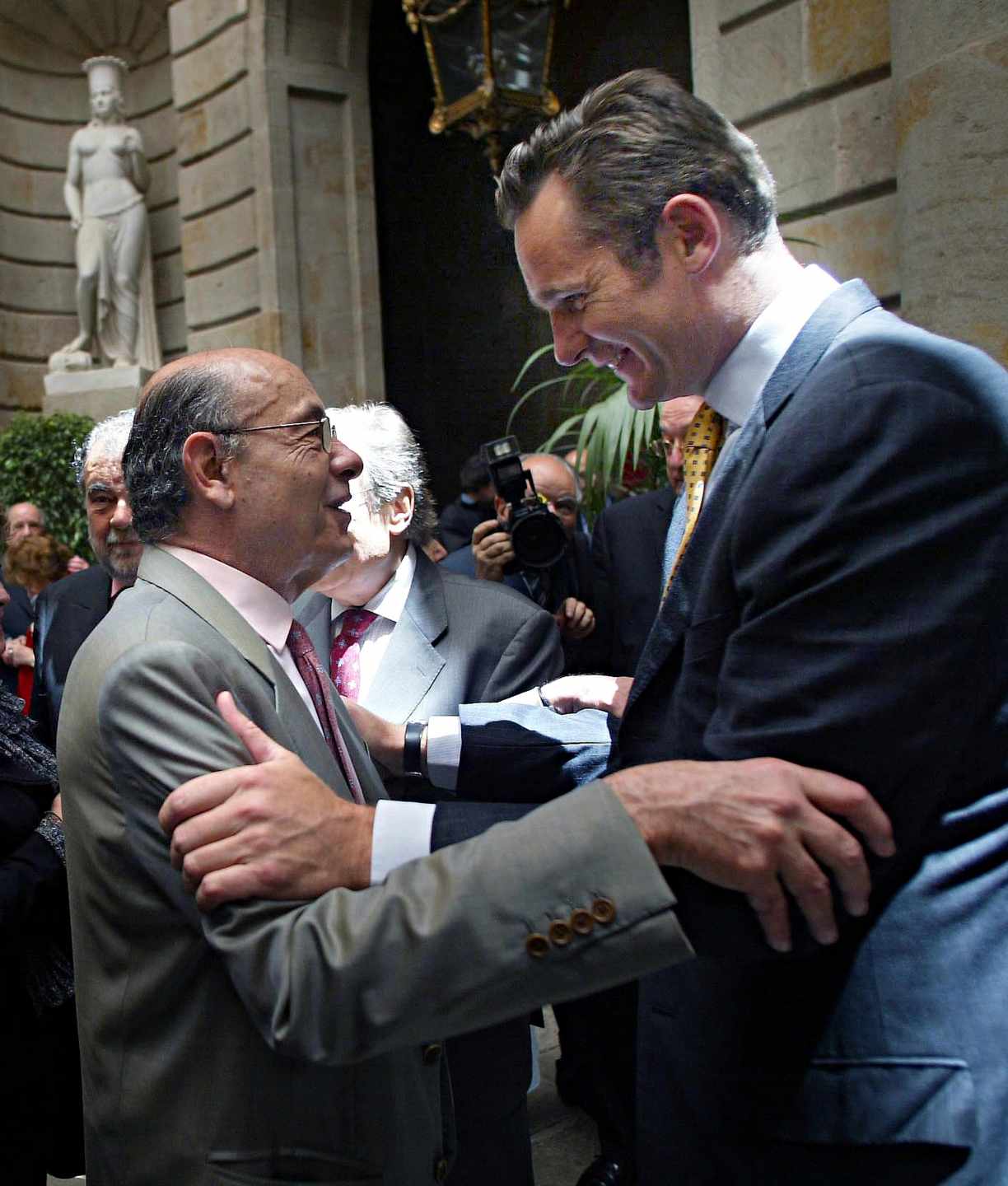 Iñaki Urdangarín y Fèlix Millet en un homenaje al presidente del Palau de la Música en 2005.