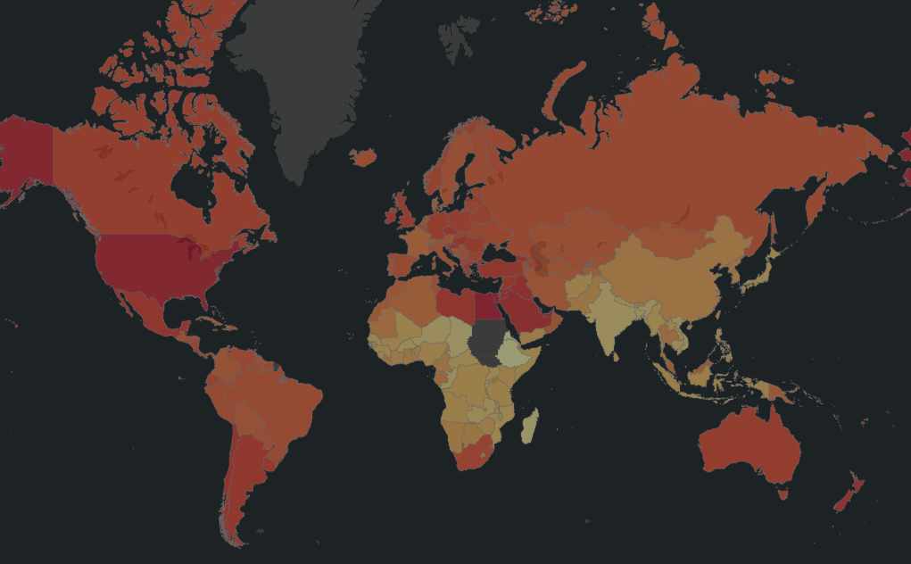 Mapamundi de la obesidad: así es el índice de masa corporal medio en cada país