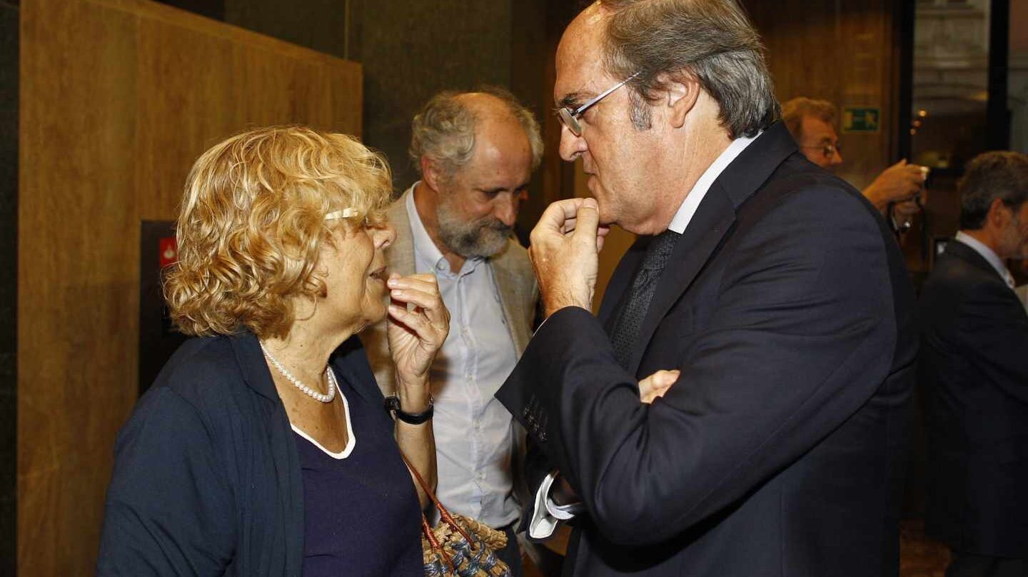 Carmena y Ángel Gabilondo, candidata a reeditar la alcaldía de Madrid y candidato a la Comunidad de Madrid, respectivamente.