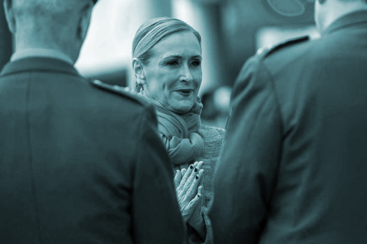 Cristina Cifuentes, en un acto con la Guardia Civil.