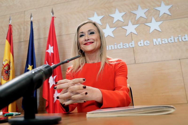 Cristina Cifuentes, durante su etapa como presidenta de la Comunidad de Madrid.