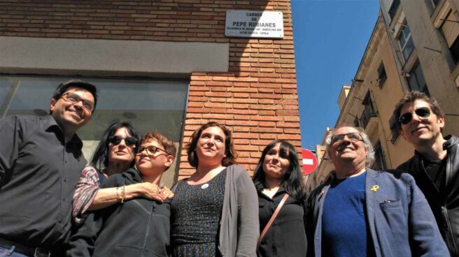 colau inauguracion calle rubianes Ada Colau, en la inauguración de la Calle Rubianes de Barcelona.