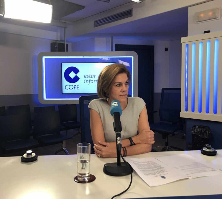 Cospedal afirma que Cifuentes tiene "disponibilidad absoluta" para dejar el PP de Madrid